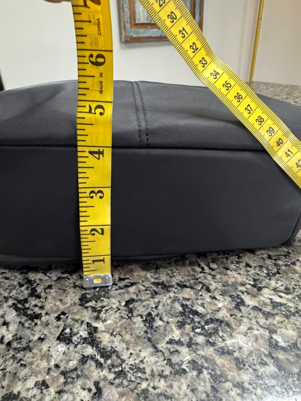 Calvin Klein Black Nylon Shoulder messenger Bag Guitar adjustable long strap EUC - Picture 13 of 14